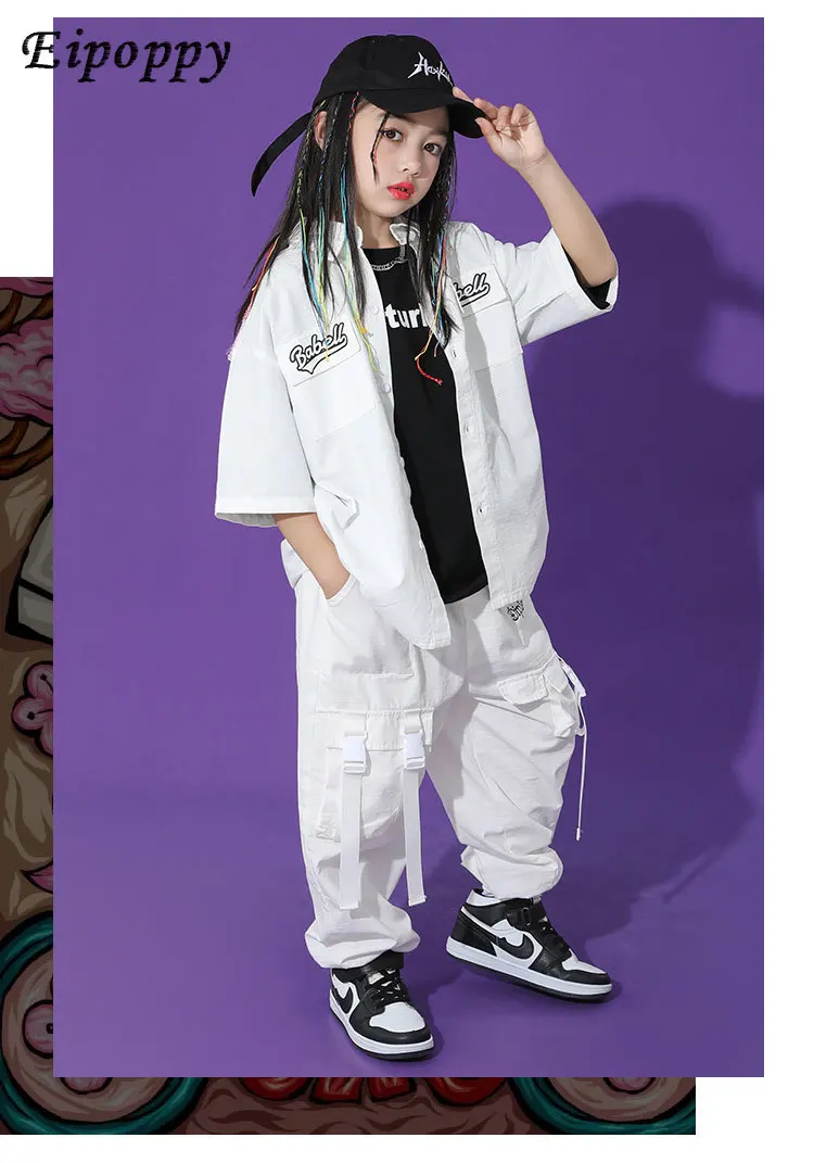 子供のヒップホップファッション服、美しいボリのスーツ、夏の服、パフォーマンスブランド