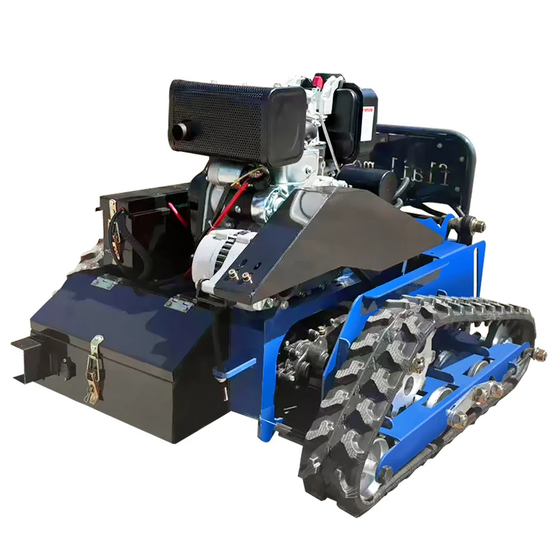 

Factory direct sales, Customized all-terrain remote control lawn mower robot, 45° all-terrain adaptability