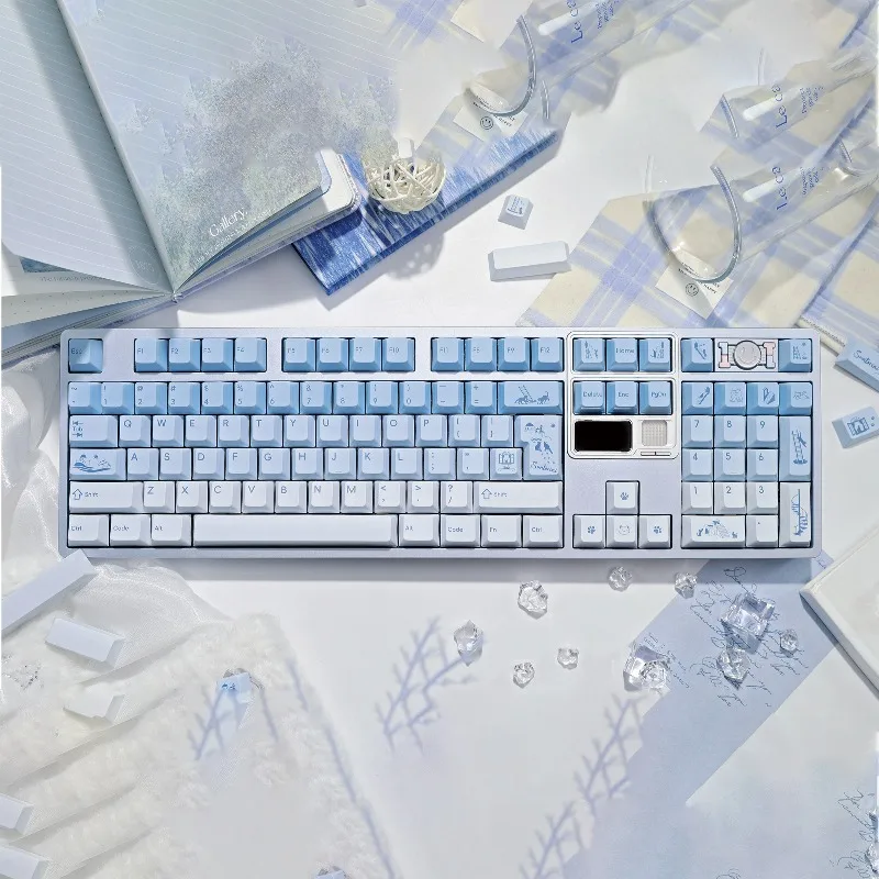 

Набор кейкапов с темой «Голубой спокойный океан», индивидуальные PBT-кейкапы с сублимационной печатью, профиль Cherry, для механических клавиатур