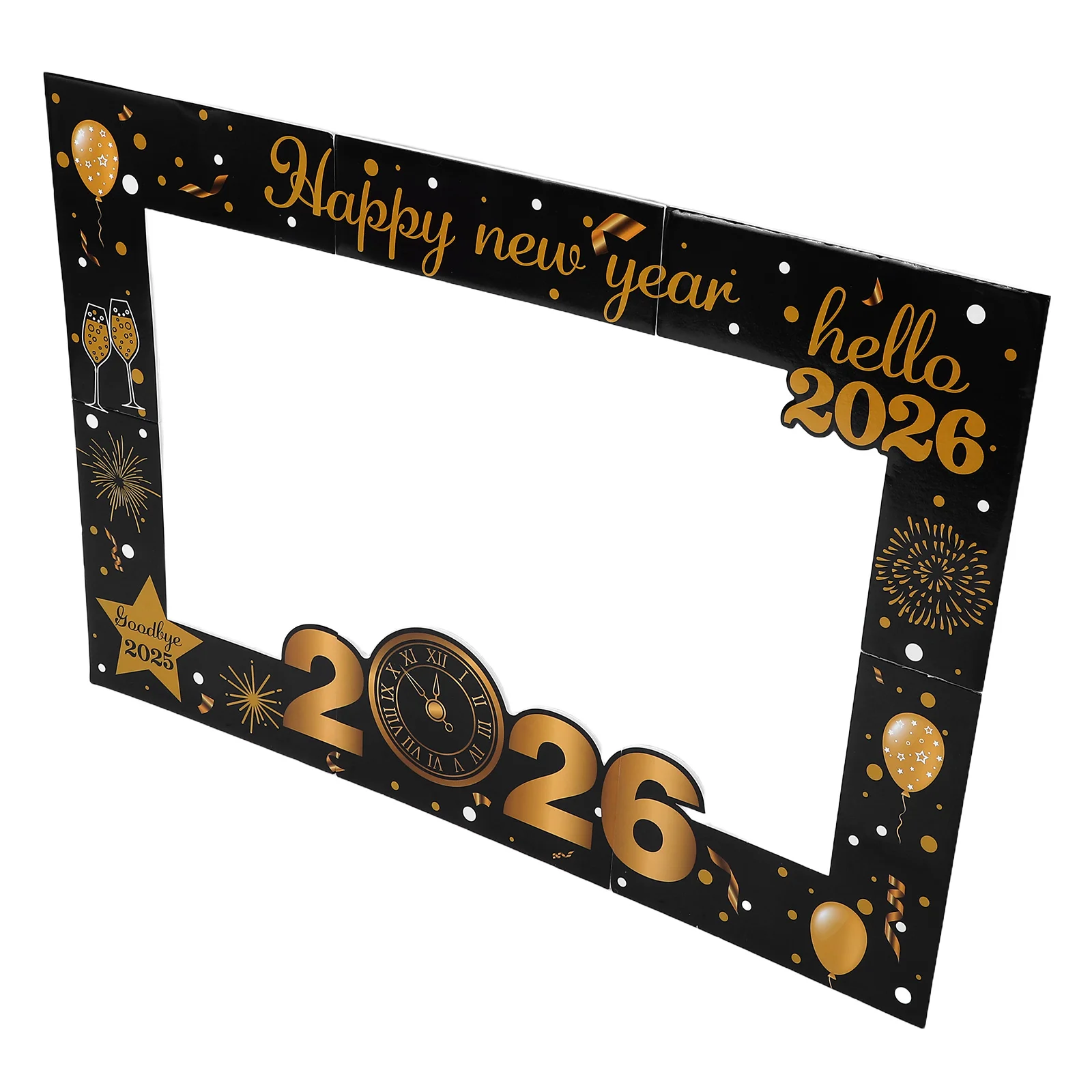 

New Year Photo Frame 2026 Years Eve Accessories Setting Props Booth Decorations