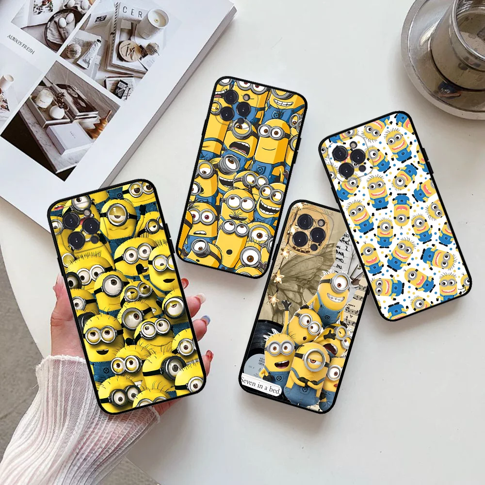 

Cartoon Lovely Cute M-Minions Mousepad for iPhone 15 8 7 6 6S Plus X SE 2020 XR XS 14 11 12 13 Mini Pro Max Mobile Case