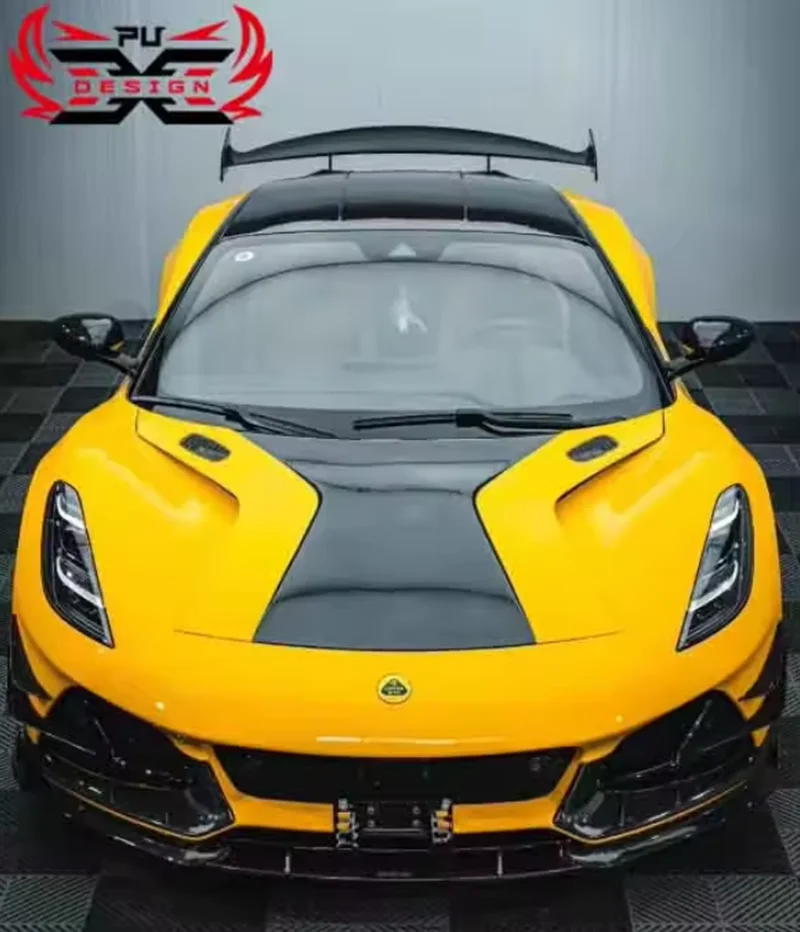 Wholesale High Quality Dry Carbon Fiber Front Bumper Lip Car Front Vent For Lotus splitter Emira Body kits