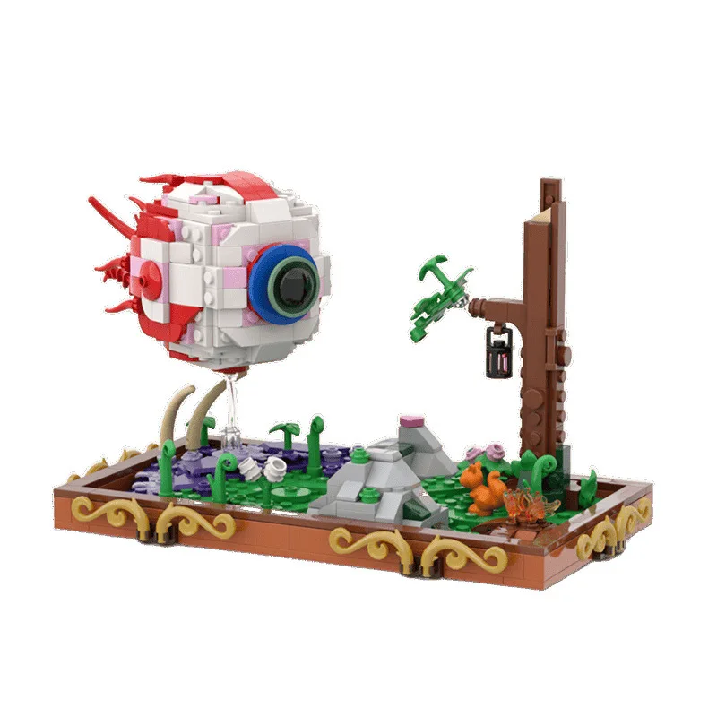 Klassisches Spiel Terrariaed Eye of Cthulhu Eye Monsters Bausteine Spielangriffe Boss Ziegel Spielzeug Dämon Dekorative Ornamente