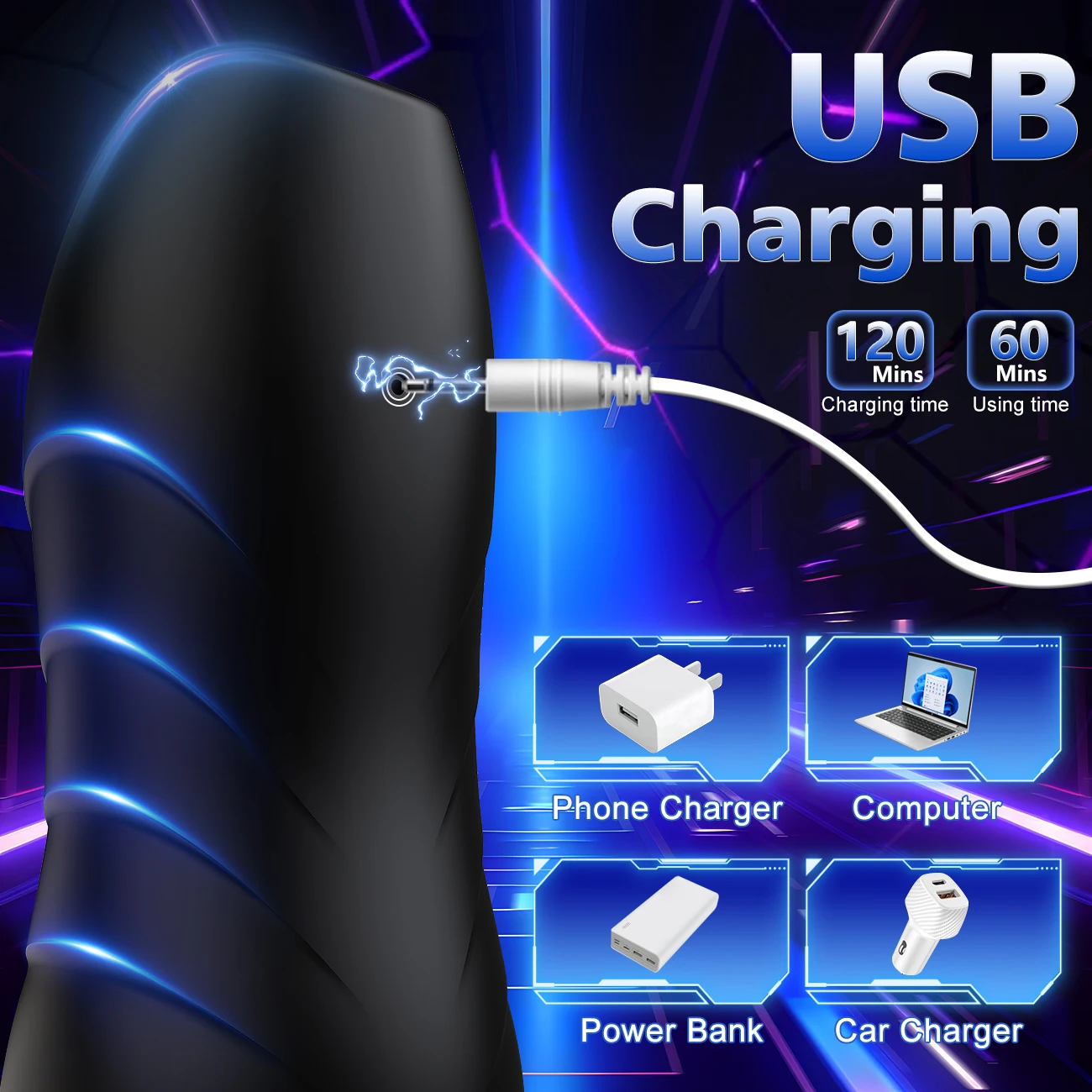 AIERLE Automatic Male Masturbator Vibration Blowjob Machine Masturbation Cup With 5 Sucking 10 Vibrating Modes Sex Toys for Men image 4