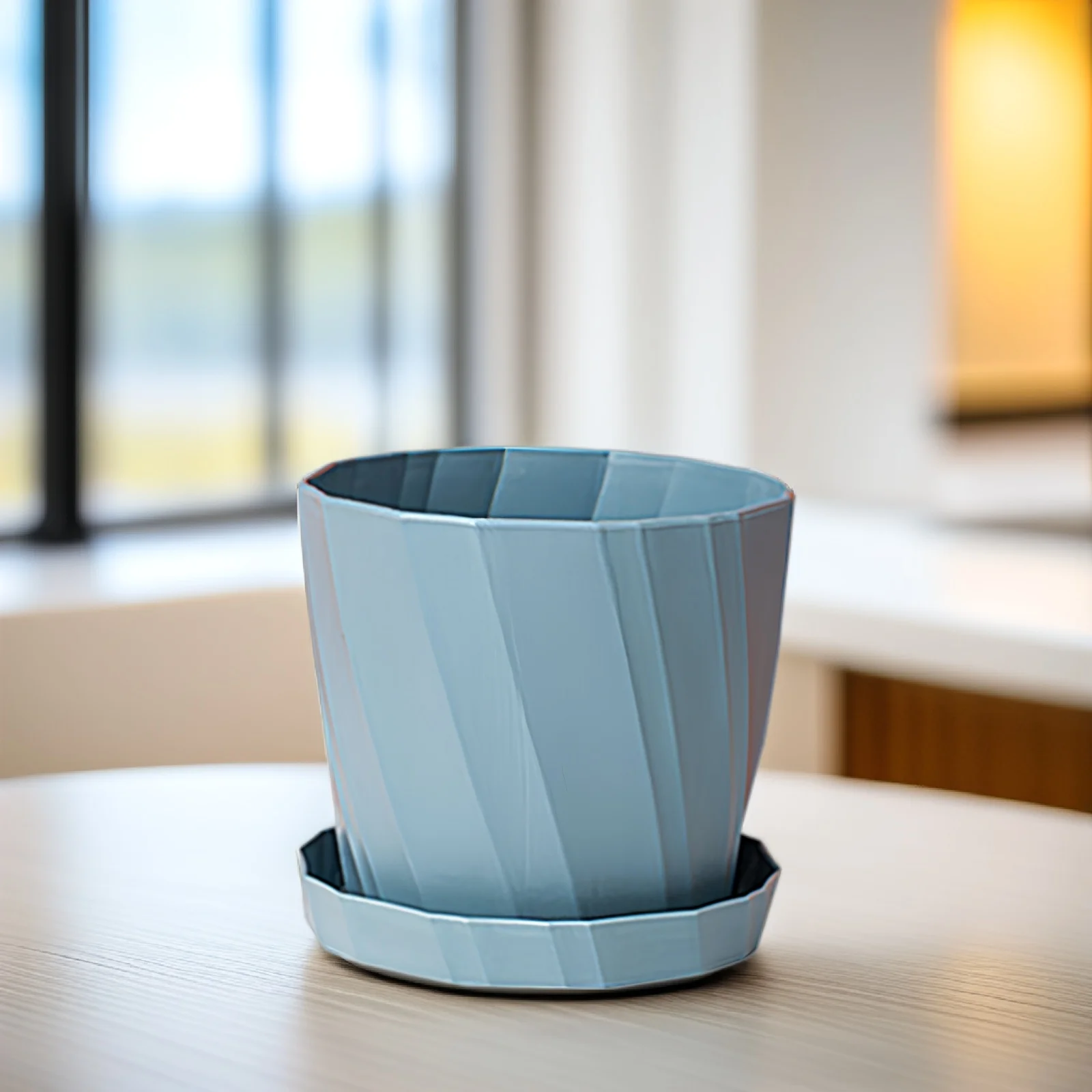 

4 Pcs Succulent Flower Pot Plastic Planter Home Decoration Blue Durable Long Service Life Wide Application Range