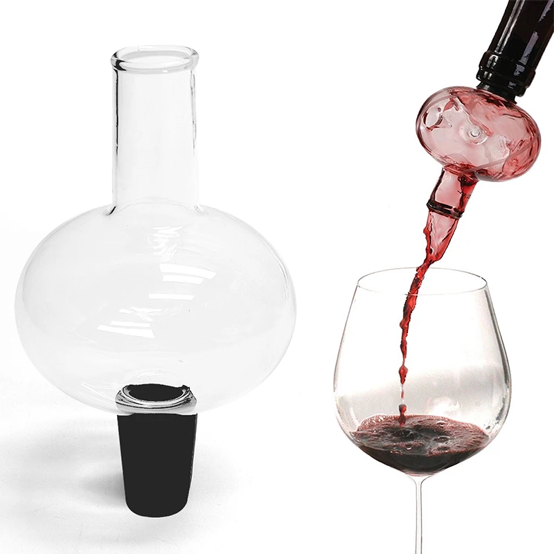 LMETJMA Wine Aerator In Bottle Wine Aerator Pourer Glass Aerating Pourer and Decanter Spout For Red White Rose Wine JT78