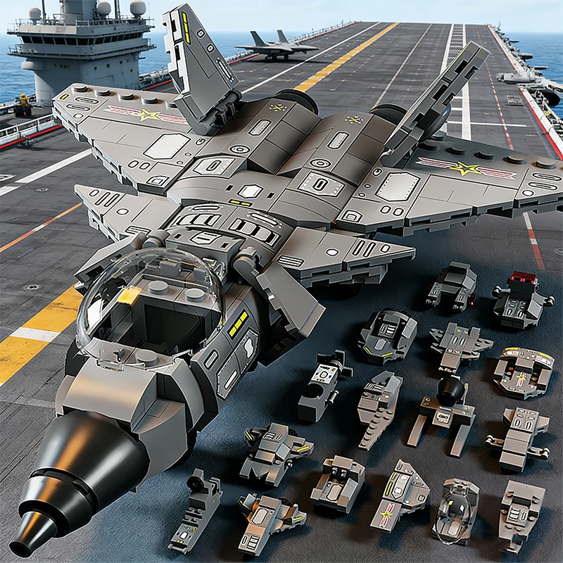 25IN1 Air Force Building Blocks J20 Fighter Building Blocks DIY Aircraft Building Blocks Children Toys Christmas Holiday Gift
