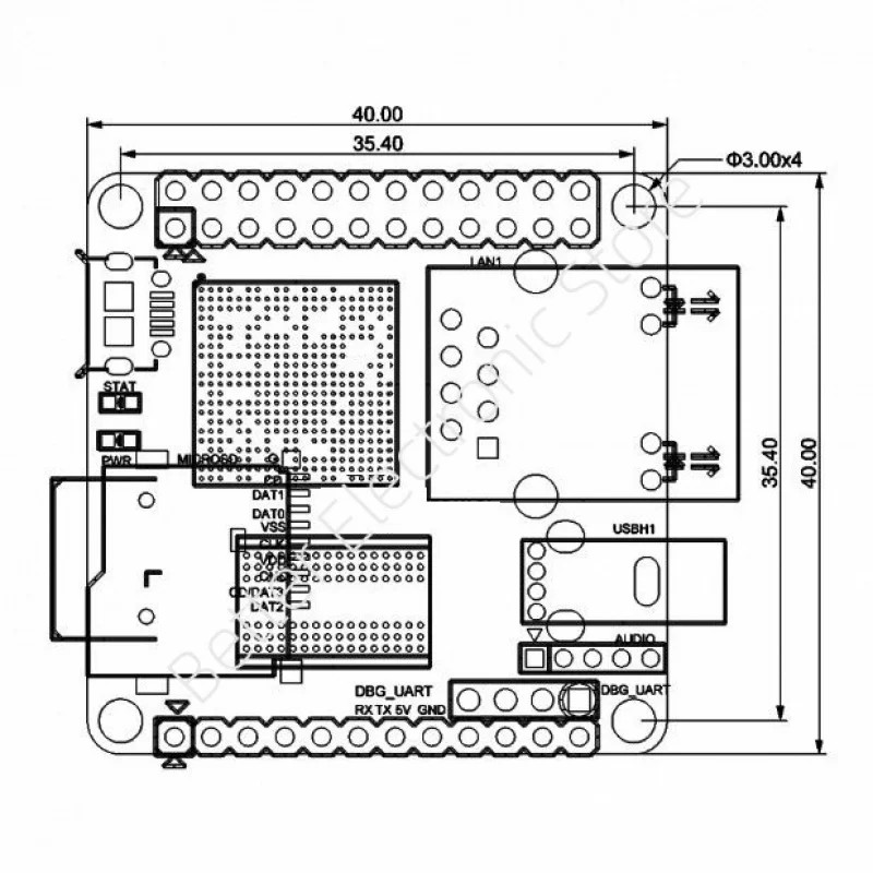 لوحة تطوير NEO (256 ميجابايت/512 ميجابايت) - مدمجة للغاية Allwinner H3 SBC (OpenWrt/LEDE/Ubuntu/Armbian) ​