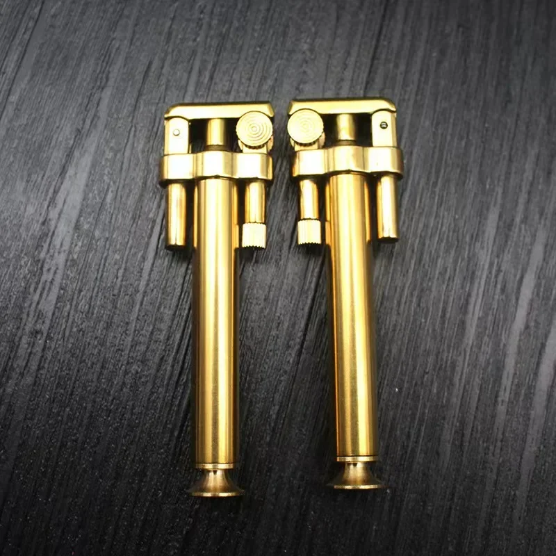 Pure Copper Kerosene Lighter Metal Permanent Cotton Core Windproof Grinding Wheel Lighter Oil Pipe Connector Detachable