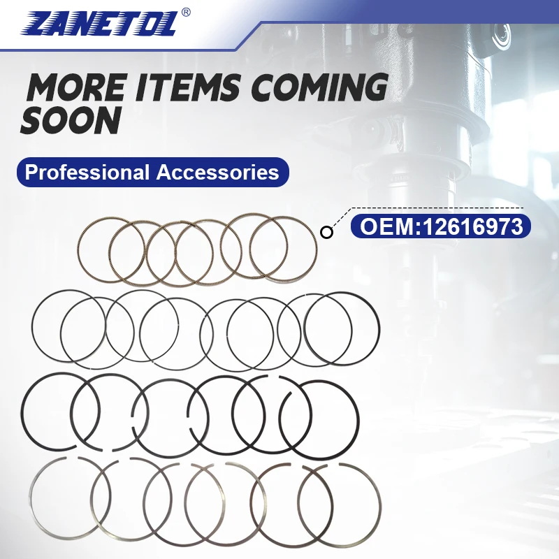

ZANETOL Piston Ring Hot Cars Model for CHEVROLET CAMARO 2010~2011 for GMC ACADIA 2009~2016 for CADILLAC CTS 2004~2011 12616973