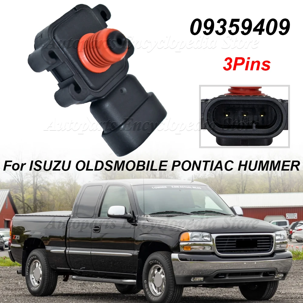 

09359409 Новый датчик абсолютного давления в коллекторе MAP для ISUZU OLDSMOBILE PONTIAC HUMMER SAAB G M BUICK CADILLAC CHEVROLET GMC