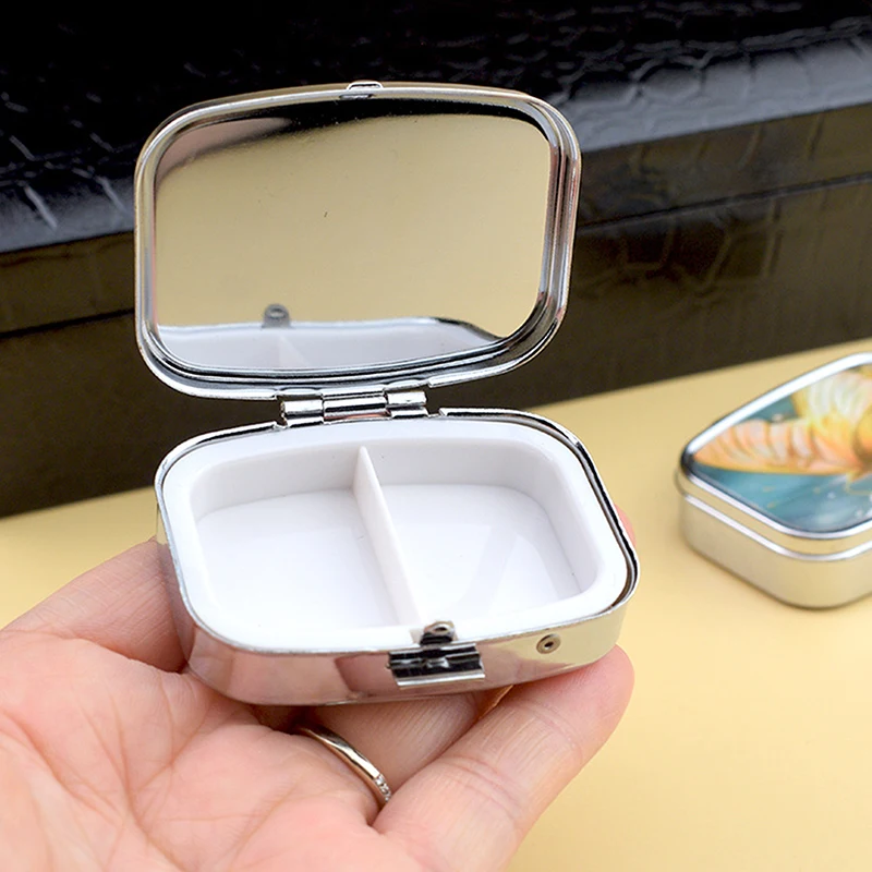 

Metal Medicine Box Iris Pill Packaging Health Products Moisture Resistant Storage Case Personalized Fashion Casket