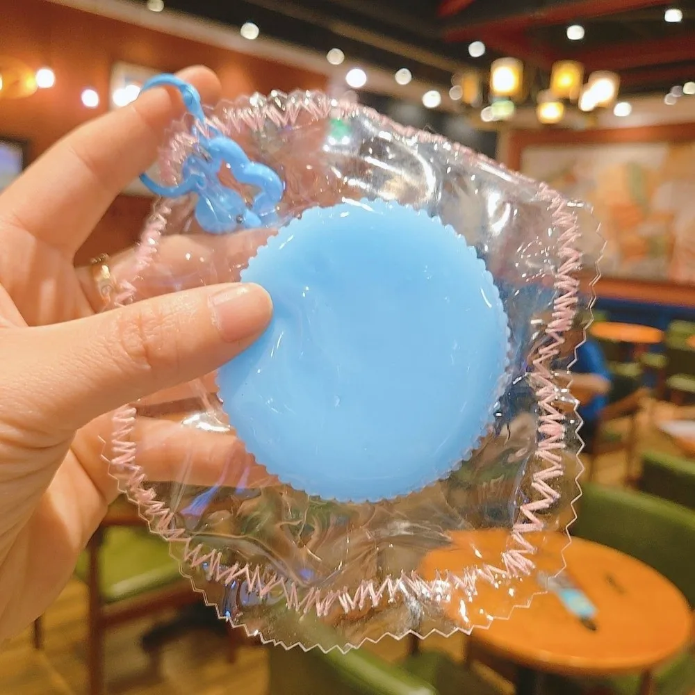 Simulated Food Biscuit Squeeze Keychain Quick Rebound Super Soft Realistic Food Pinch Funny Squishy Hand Stitched Pendant