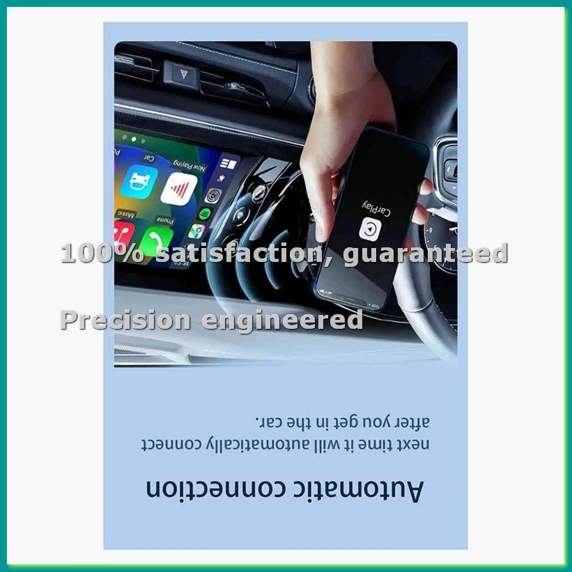 

Беспроводной адаптер Carplay и Android Auto AI Box 2-в-1: мини-донгл Plug and Play для быстрого подключения к 99% автомобилей - PZZW
