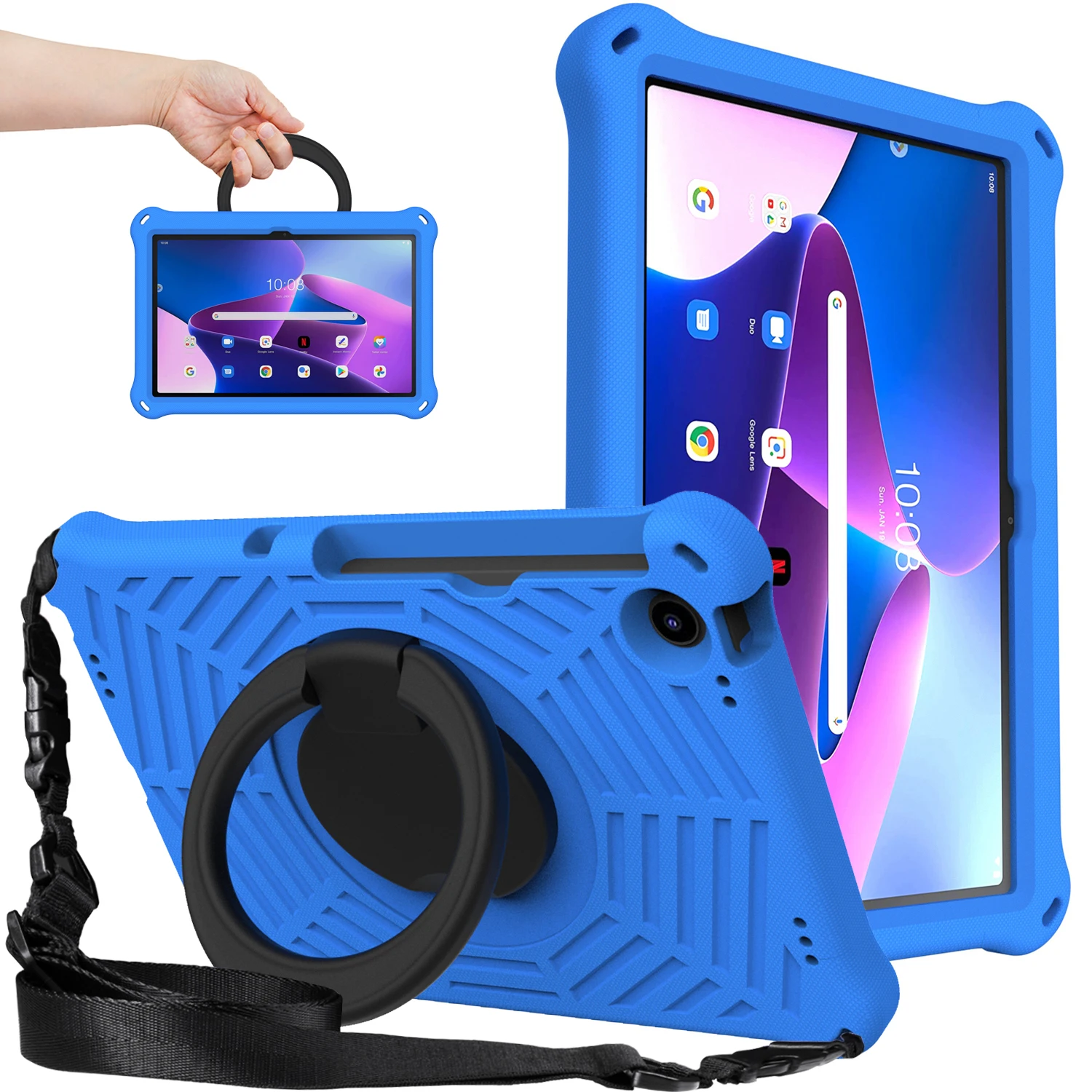 Funda para Lenovo Tab M10 Plus 3.ª generación TB125FU TB128FU 10.6 M10 Gen 3 TB328FU TB328XU HD X306F EVA Tablet P11 Pro Gen 2 K10