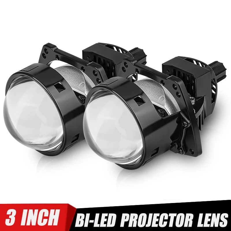 100 واط 3.0 بوصة ثنائية led عدسة 20000LM العارض العدسات H4 H7 9005 9006 LED العلوي ل Hella 3R G5 مرحبا لو مصباح تصفيف السيارة التحديثية