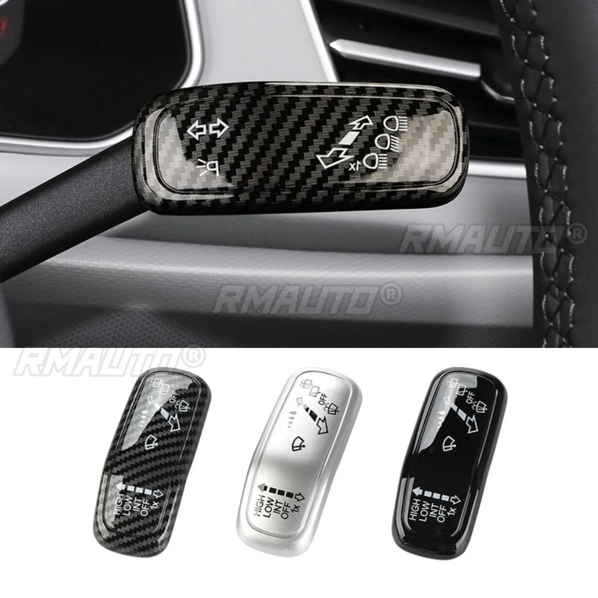For Volkswagen Lavida Passat Magotan Tanyue Touareg Rain Shift Turn Signal Gear Lever Decoration Modification