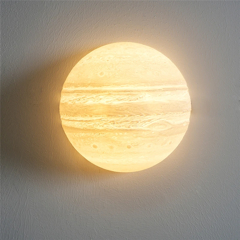 Led Half Round Lunar Wall Lamp Ceiling Light Corridor Dining Room Bedhead Jupiter Wall Light Indoor Decorative Lighting Fixtures