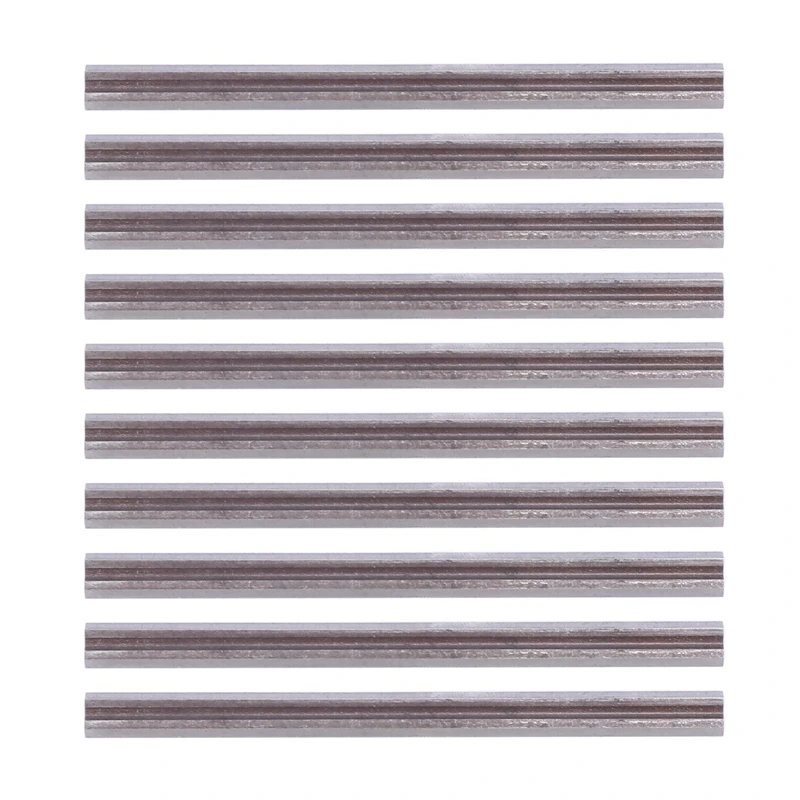 40 Stuks Omkeerbare Stalen Schaafbladen 82Mm X 5.5Mm Voor Het Snijden Van Zachte Harde Houtlagen-Houten Plaat