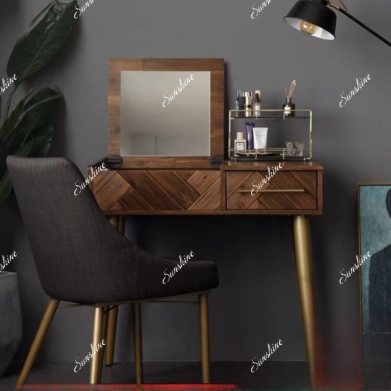 

TTModern simple, light luxury medieval small apartment retro bedroom dresser