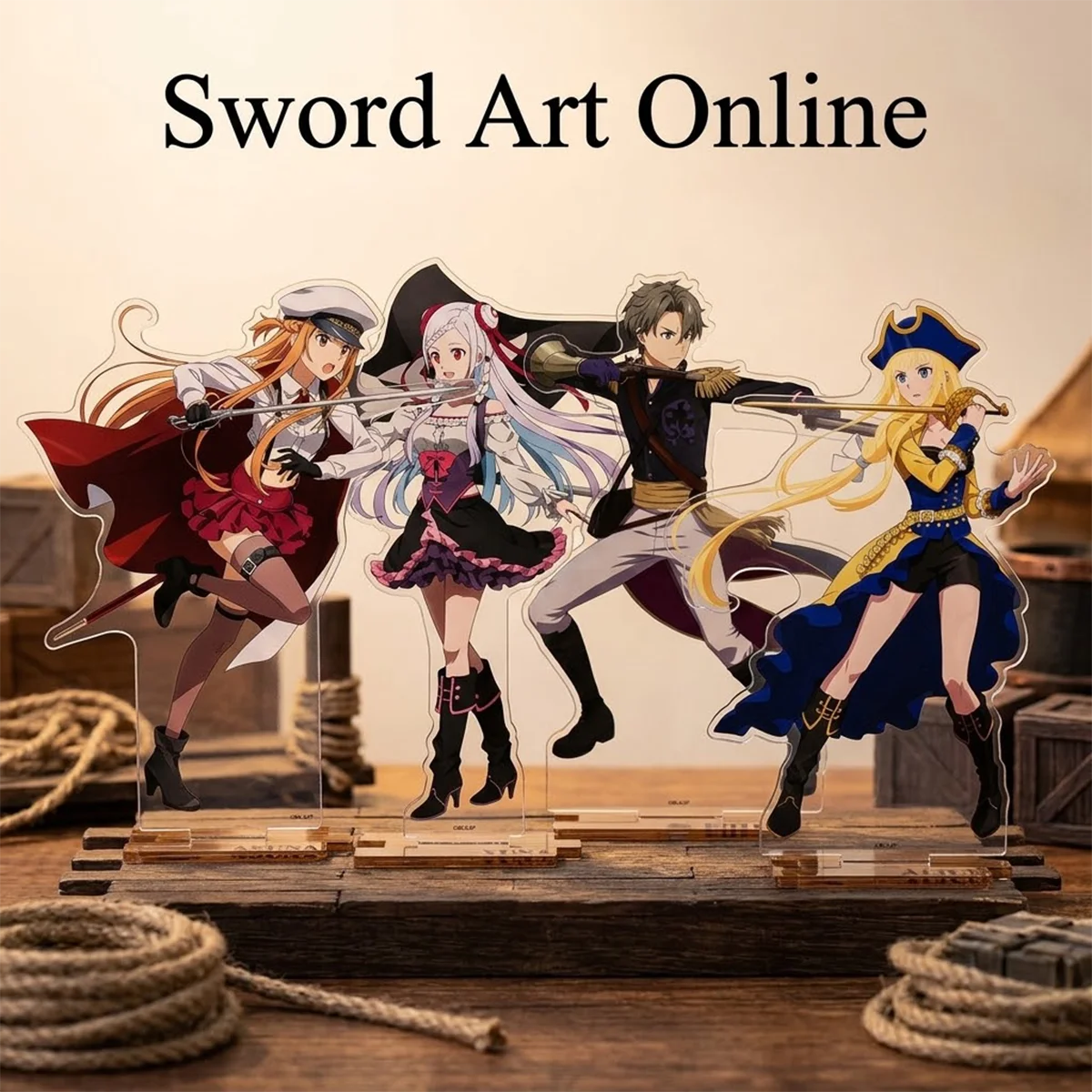 Anime Gift Sword Art Online 15cm Acrylic Stand Set SAO Collectible Merch Desk Decor Halloween Fan Display Rerelease Keychain