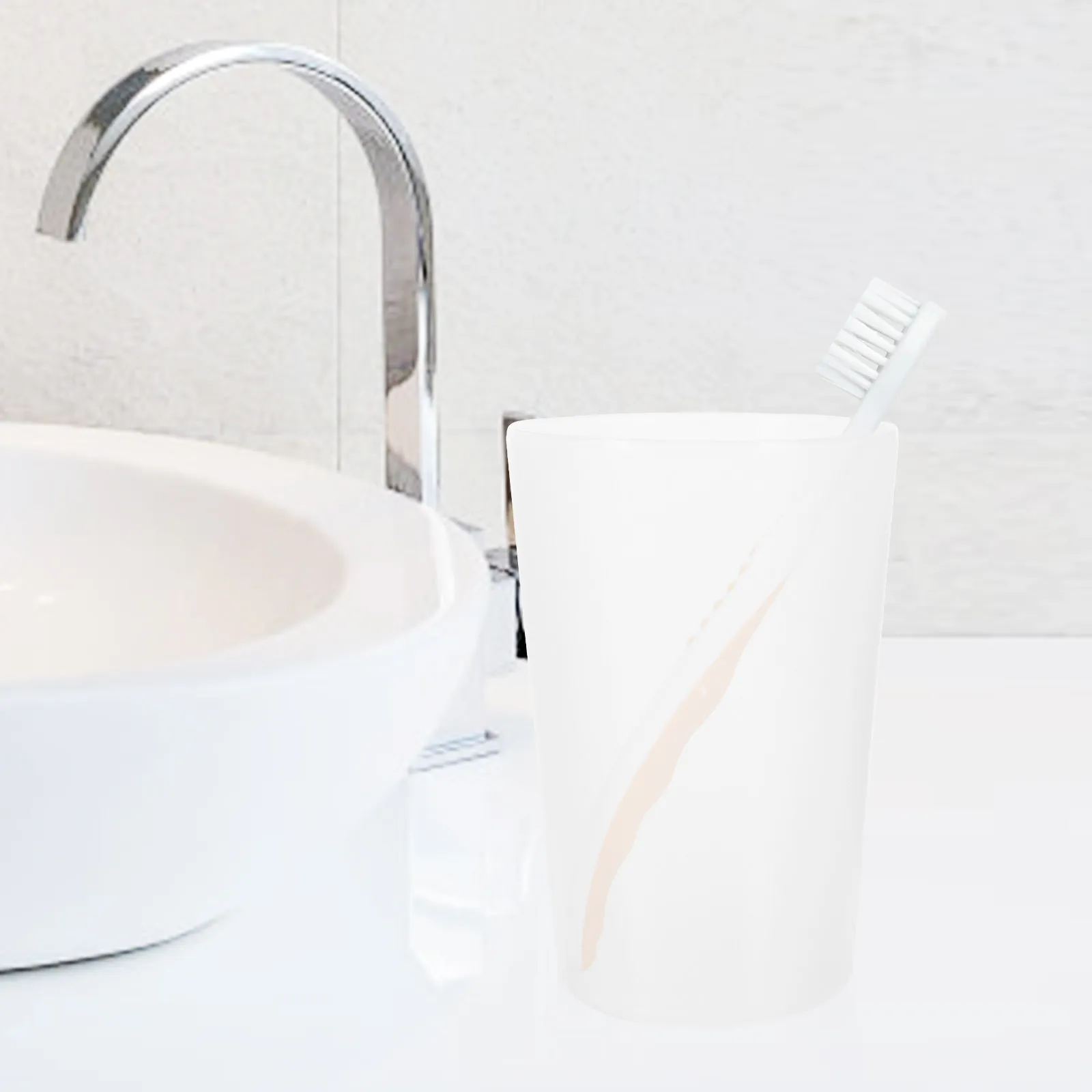 10Pcs Multipurpose Reusable Plastic Toothbrush Cups Bathroom Mouthwash Drinking Holders Travel Storage Cups Bathroom Cup
