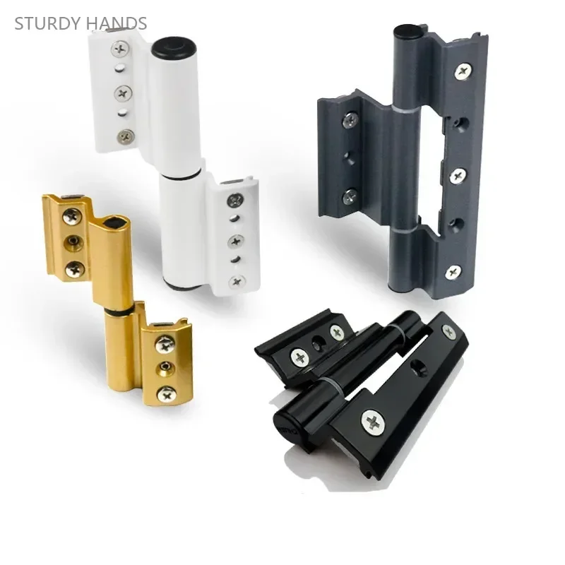 1pc Aluminum Alloy Door and Window Hinge Broken Bridge Heat Insulation Flat Open Window Hinge Hardware Folding Thickened Hinges