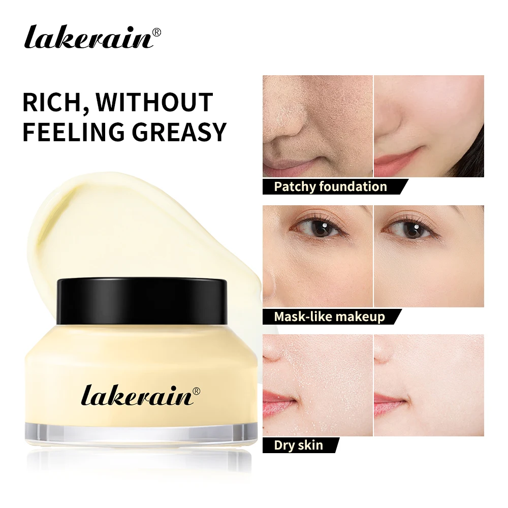 Lakerain Vitamin Enriched Face Base Smooth Pores Long Lasting Makeup Deep Hydration Nourishes Seamlessly Dewy Facial Base Primer
