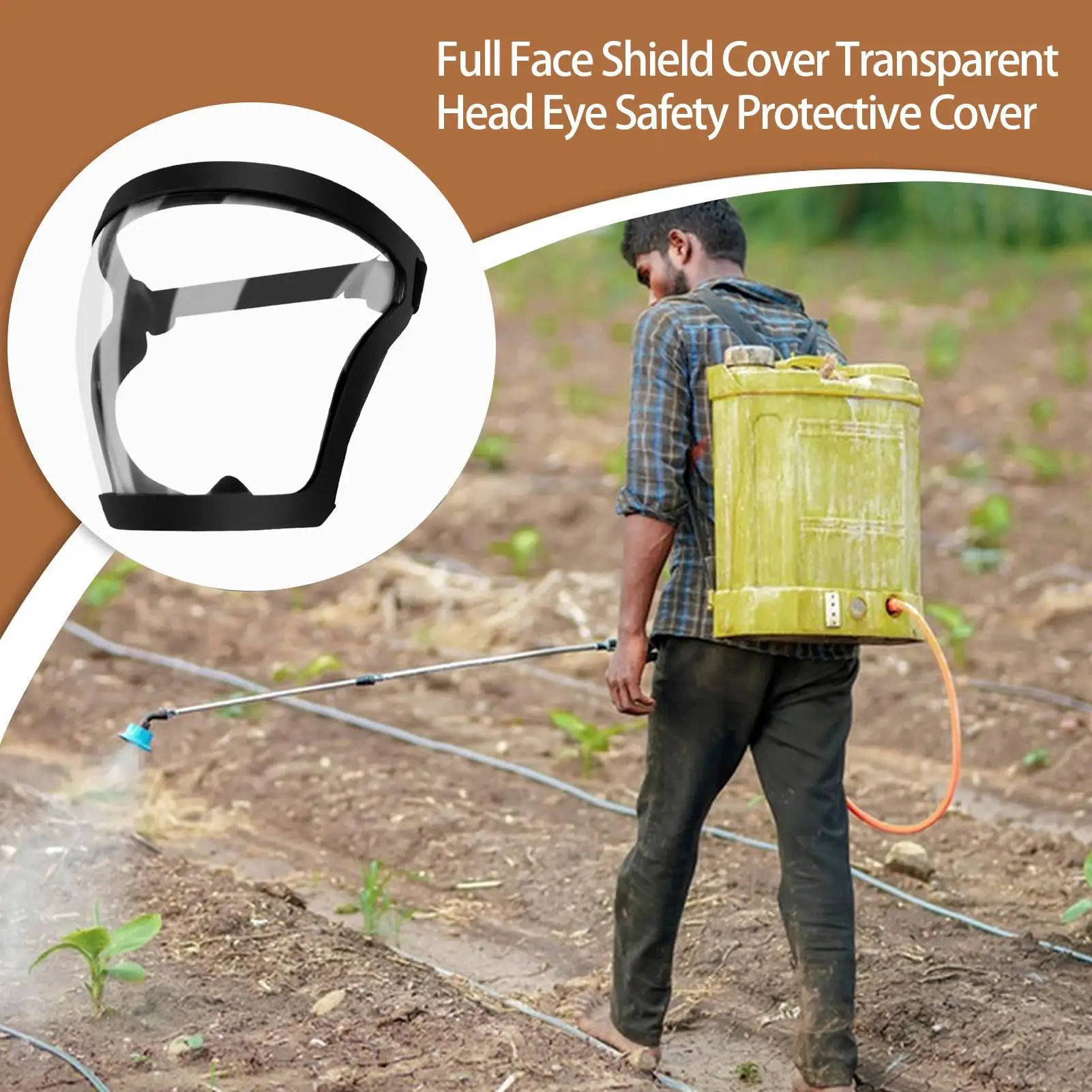 Transparent Facial Protector Protection Mask Splashproof Face FaceMask Protective Outdoor Safety Mask Head Cover Work Protection