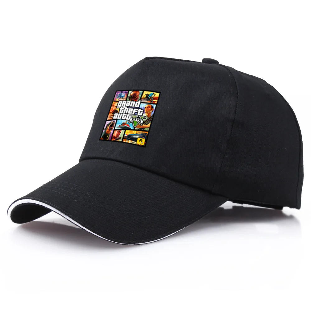 

Cartoon game Grand Theft Auto 5 GTA5 printed baseball cap, teenage student duckbill cap