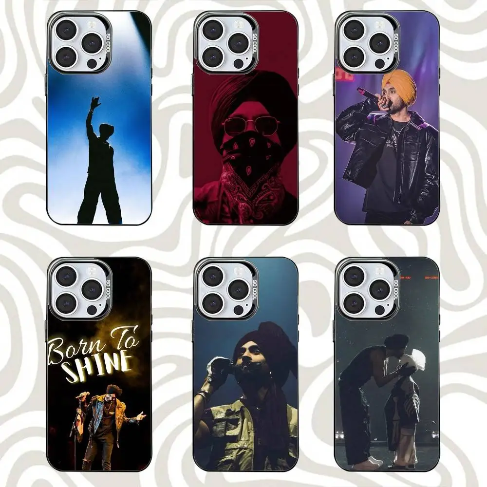 

Singer D-Diljits D-Dosanjhs Phone Case For iPhone 16,15,14,13,12,11,Mini,Pro,SE,MAX Black Matte Shockproof Cover