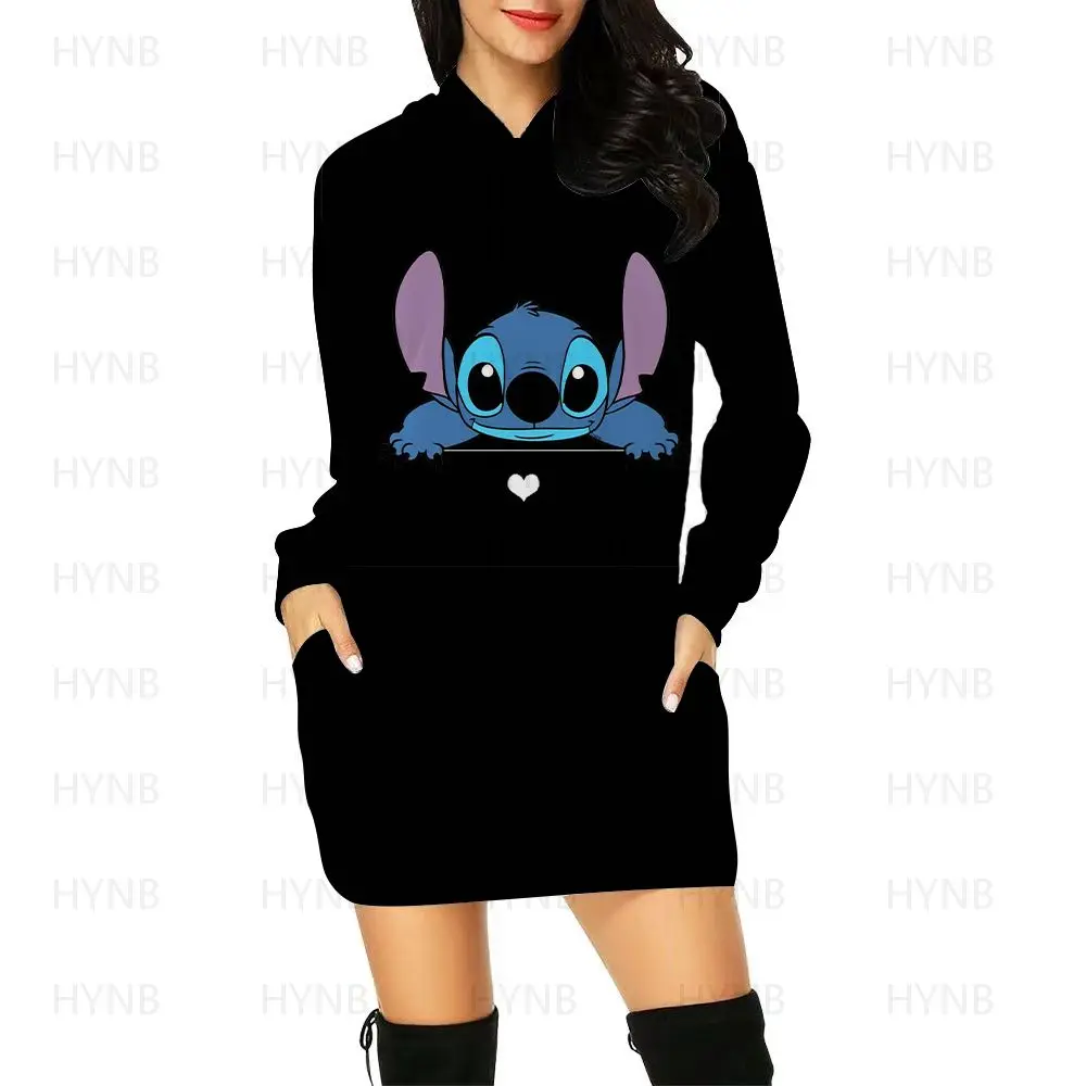 Sweater Dress Luxury Party Mini Stitch Hoodie Dresses for Women 2024 Long Sleeves Sexy Disney Kawaii Chic Woman Evening Y2k Prom