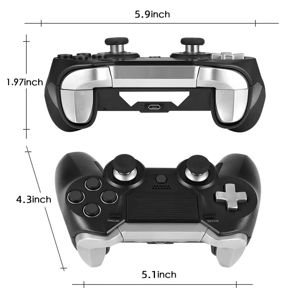 Controlador inalámbrico para PS4, controlador de juegos Scuf Elite con paletas traseras para remapear botones