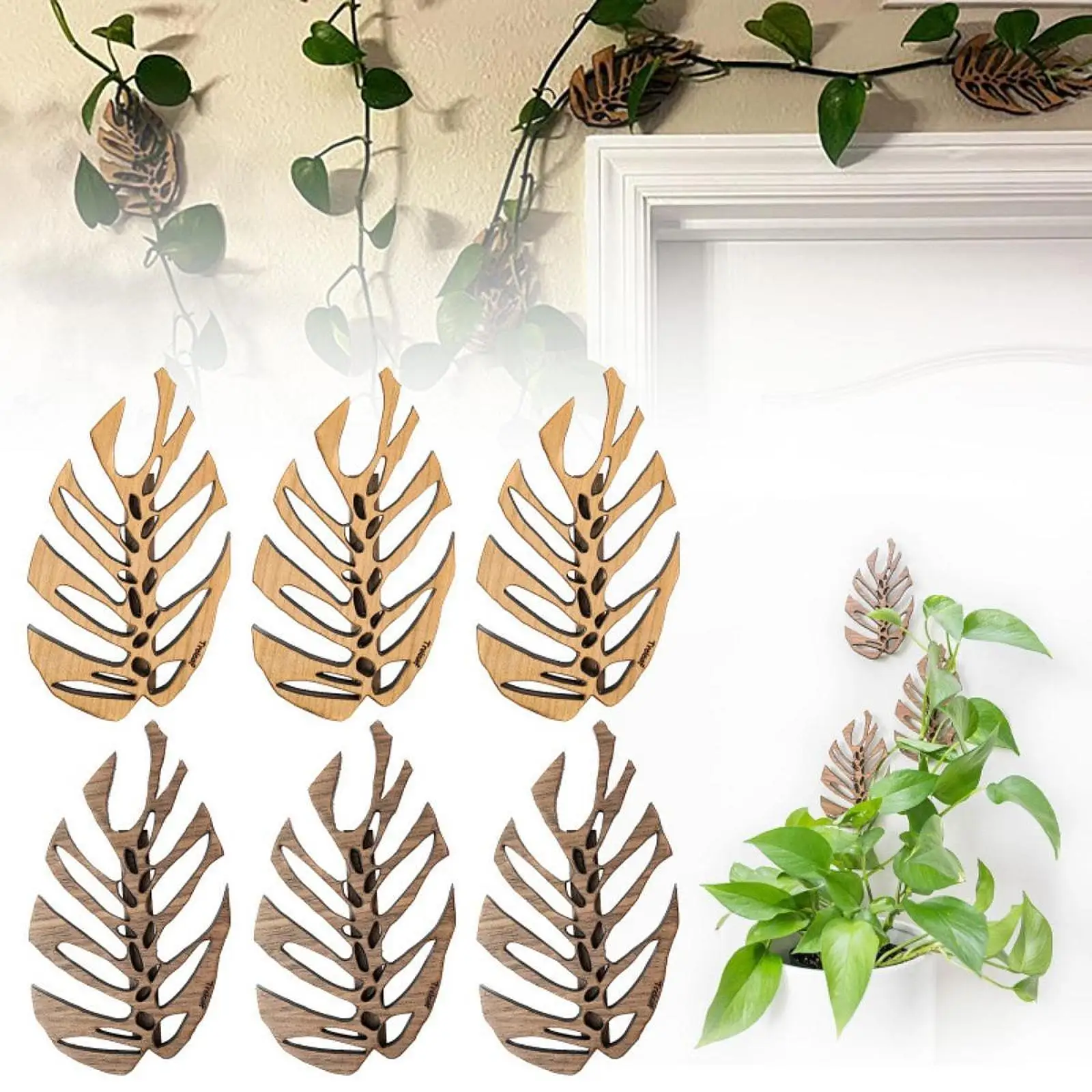 3Pcs Wall Plant Climbing Brackets Wall Decor Sturdy Practical Accessories Climbing Plants Attachment Vine Holder for Bedroom