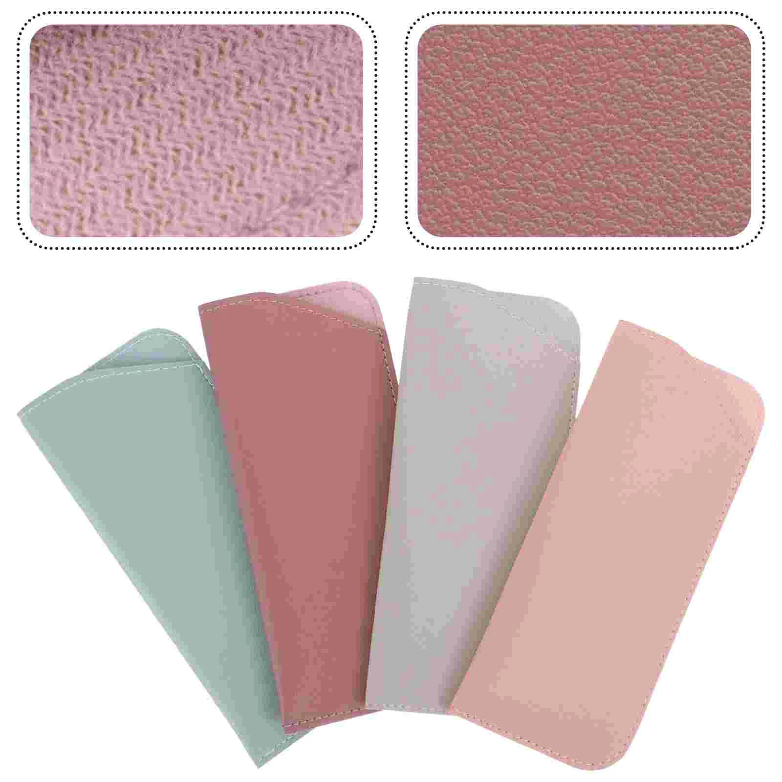 

4 Pcs Bags for Glasses Case Eye Sunglasses Holders Storage Pu Reading Travel