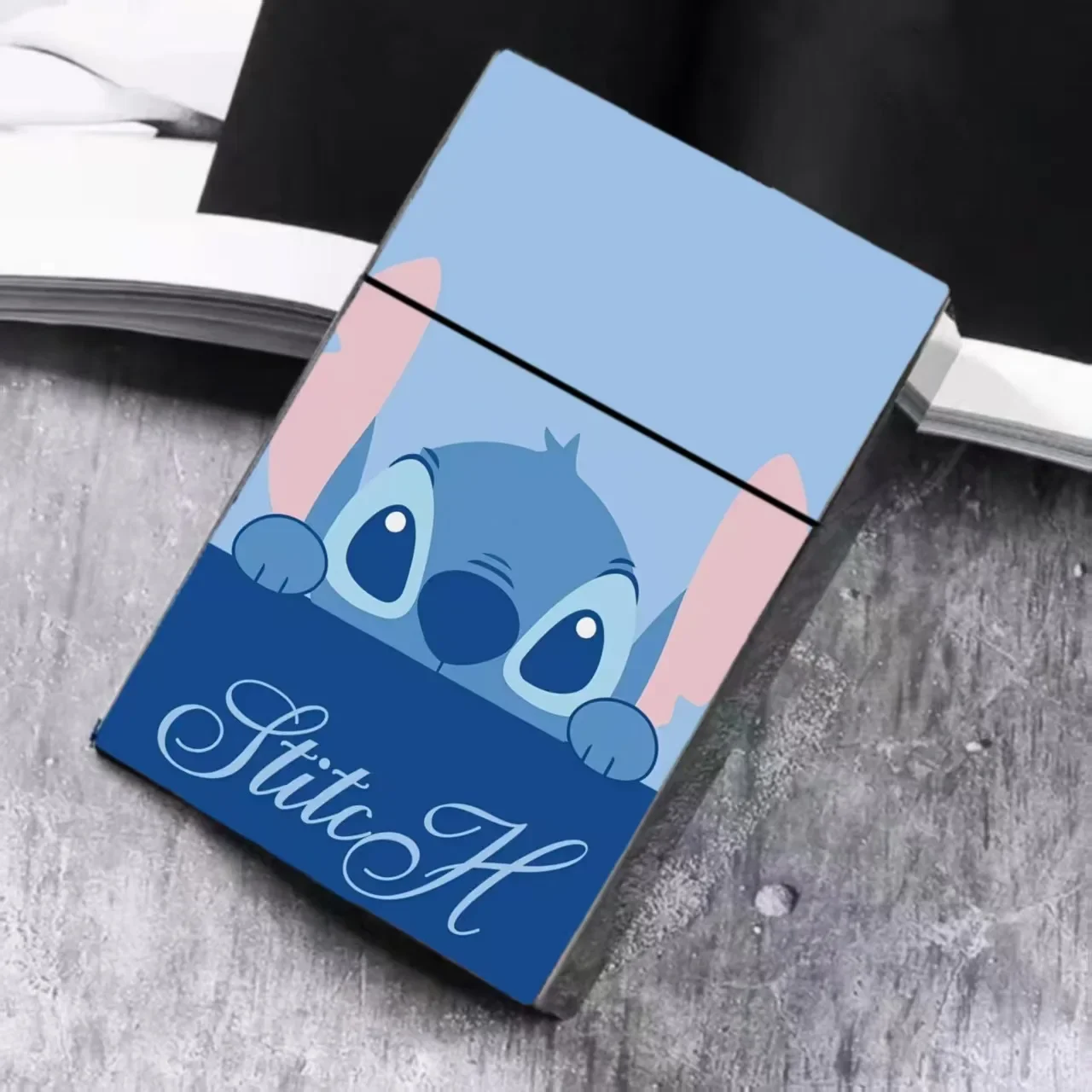 ليلو وستيتش علبة السجائر عمل شخصيات كرتونية لطيف بناتي القلب علبة السجائر لطيف الدخان الحلي الهدايا