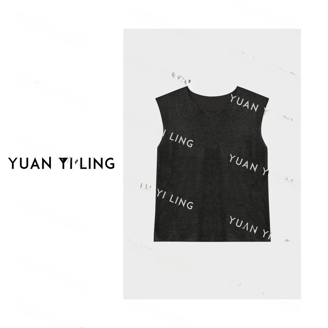

Yuan Yiling Gold Embossed Vest Women's Casual Inner And Outer Wear Spring Summer Versatile Top Hanfu Set ZE6Z9081