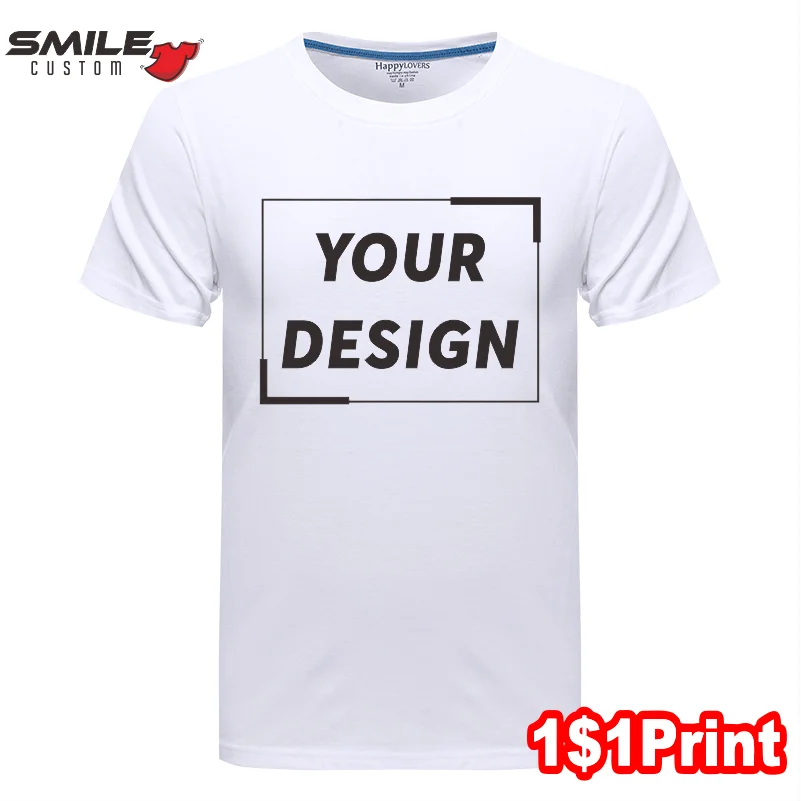 Summer Men And Women Casual T-Shirts Custom Embroidered Logo 100% Cotton Top Print Your Design High Quality Short Sleeve Shirts