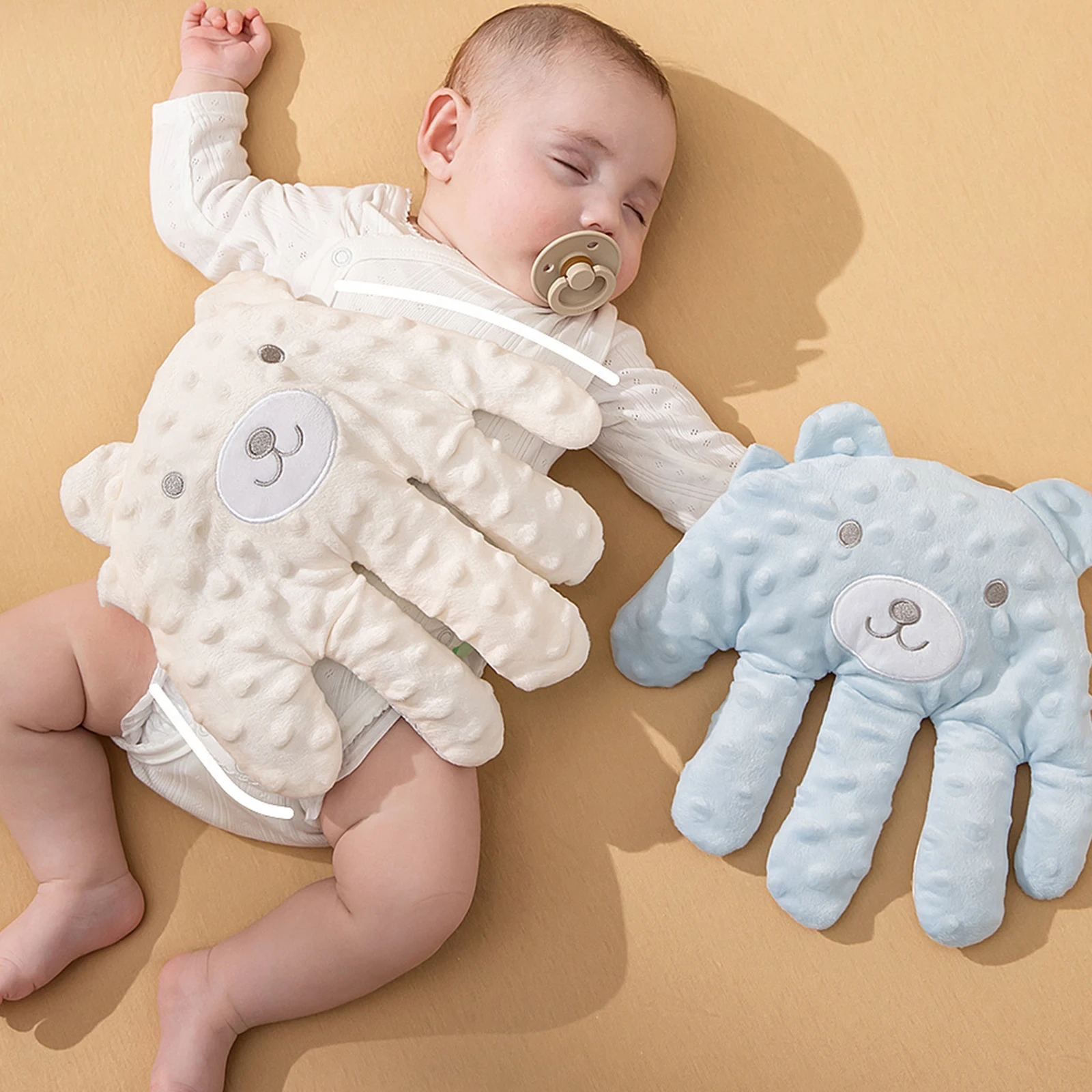 Electric Baby Soothing Palm Cartoon Plush Baby Sleeping Aid Palm Toys for Children Boys Girls Gift