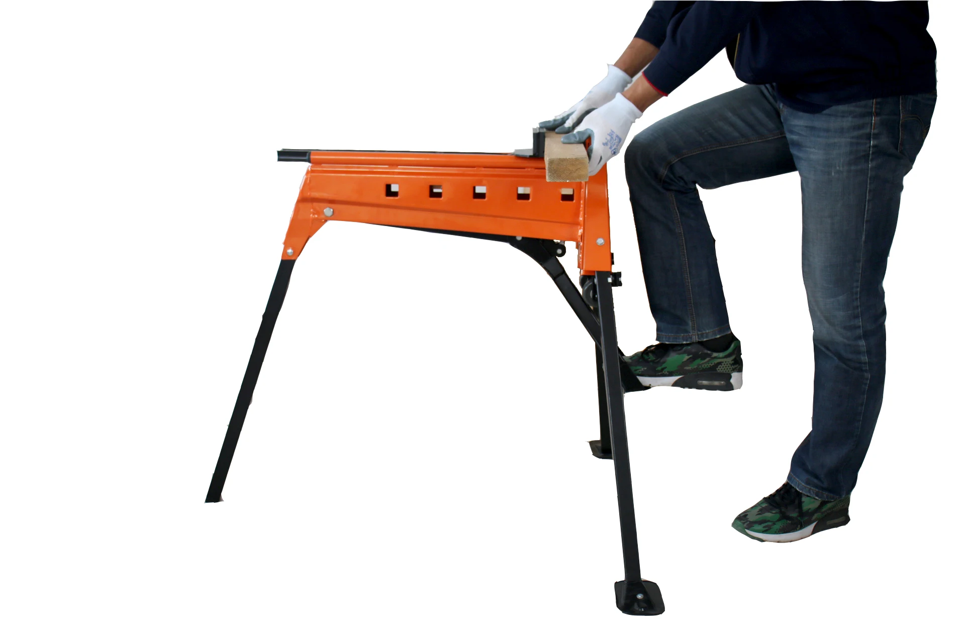 Portable Working Bench Material Support Station Hands-free Saw Horse