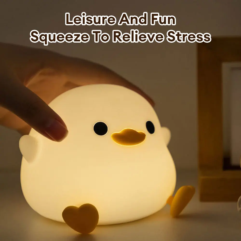 Veilleuse en silicone Capybara de dessin animé mignon, lampe animale aste par USB, veilleuse à capteur tactile, veilleuse de sommeil pour la décoration de la chambre