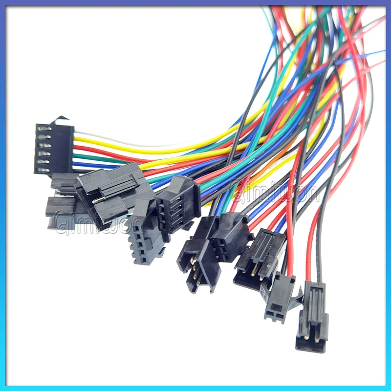 2/3/4/5/6 Pin JST SM LED Extension Cable SM LED Male Female Wire Connector For 3528 5050 RGB RGBW LED Strip Lights Connect 10CM