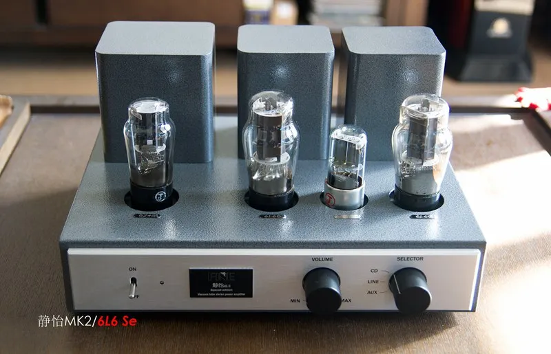 

FINE MK2 6L6/6P3P single-ended bile mecha Class A power amplifier bile rectifier fever HIFI amplifier , Frequency : 10~40 HKZ