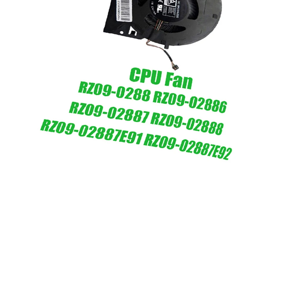 For RAZER For Blade 15 Advanced 2019 RZ09-02887E91 RZ09-02887E92 RZ09-02888E92 DC5V 0.5A CPU Fan