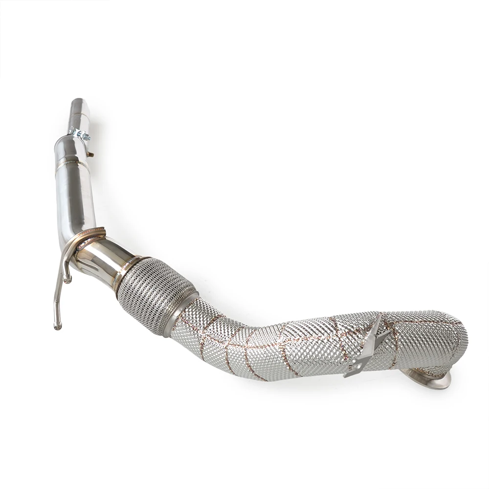 

For Audi S3 quattro 8V 2.0T 2013-2020 high-performance exhaust system, with downspout and stainless steel insulated straightpipe