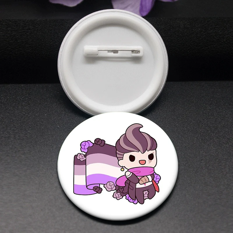 Anime Danganronpa Brooches Naegi Makoto,Kirigiri Kyoko,Maizono Sayaka,Enoshima Junko Cartoon Badge Jacket Jeans Lapel Pins Gifts