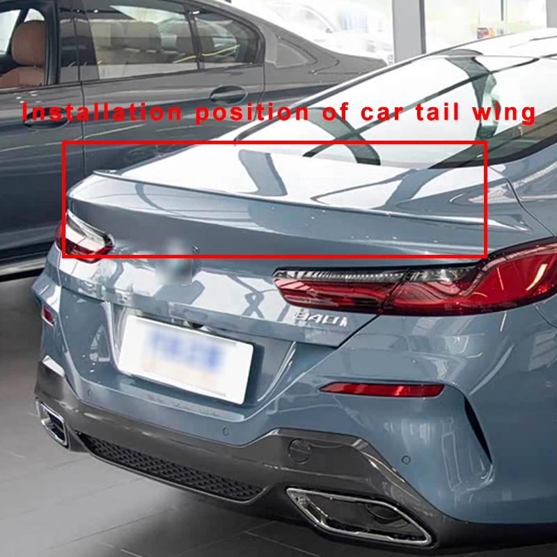 

Car Electric Rear Spoiler Wing Trunk Tail Remote Control Modification Accessories For BMW 8 Series G14 G15 G16 2017-2022