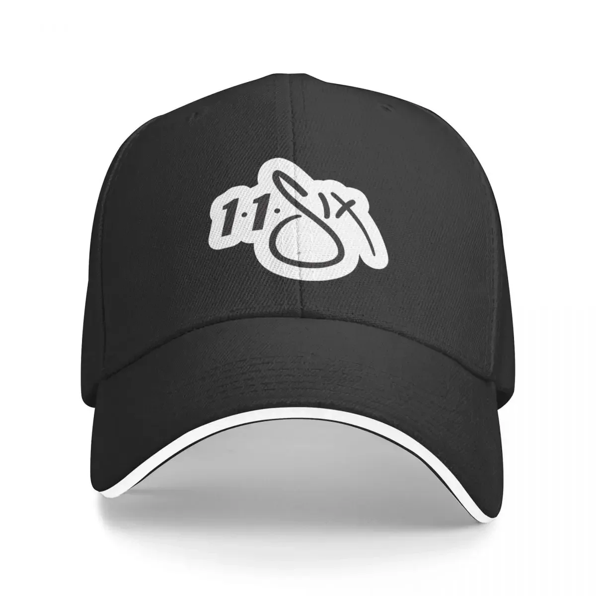 

116 Logo Black on White Baseball Cap Horse Hat For Girls Men's
