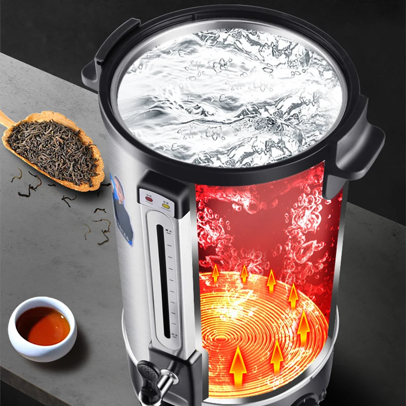 8L Electric Kettle Hot Drinking Water Dispenser Commercial Coffee Drink Shop Use 30-110 Centigrade Keep Warm Water Heater 220V