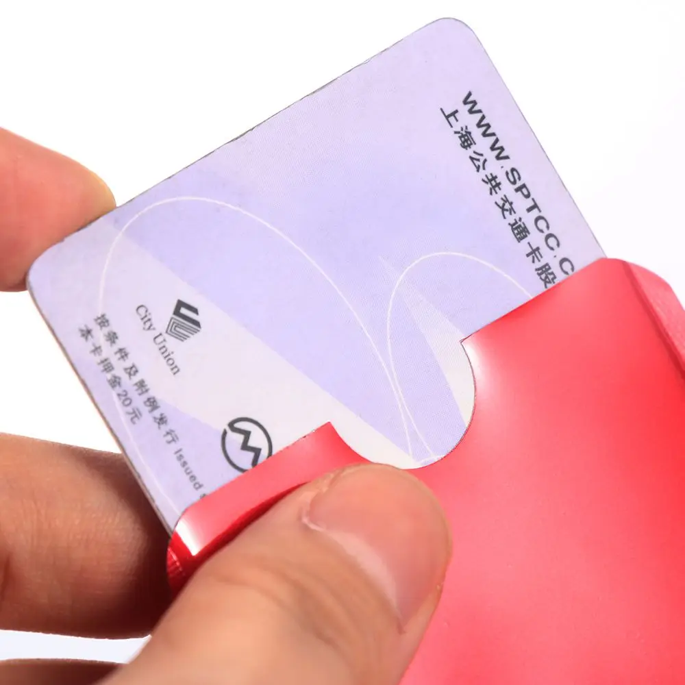 5PCS Cover Safety Credit Cards Protect Case Cover Rfid Card Holder Blocking Anti Thief Aluminium